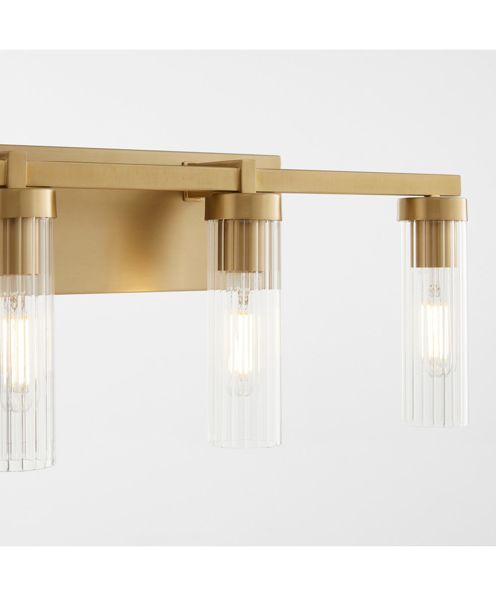 Kilbey 4-light Bath Vanity Light Aged Brass