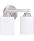 Bolden 2-Light Bath Vanity Light Brushed Polished Nickel