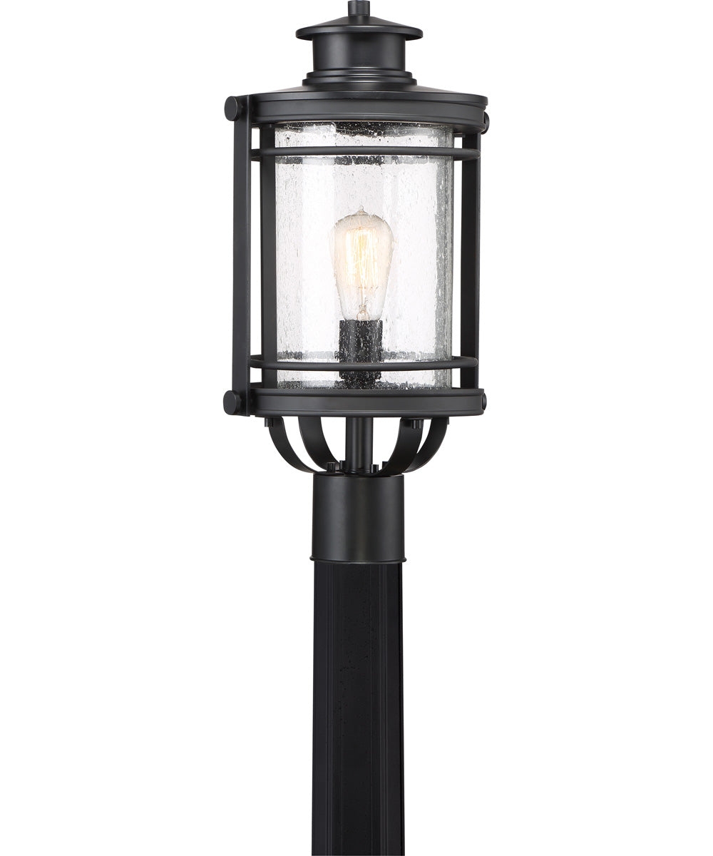 Booker Large 1-light Outdoor Post Light Mystic Black