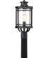 Booker Large 1-light Outdoor Post Light Mystic Black
