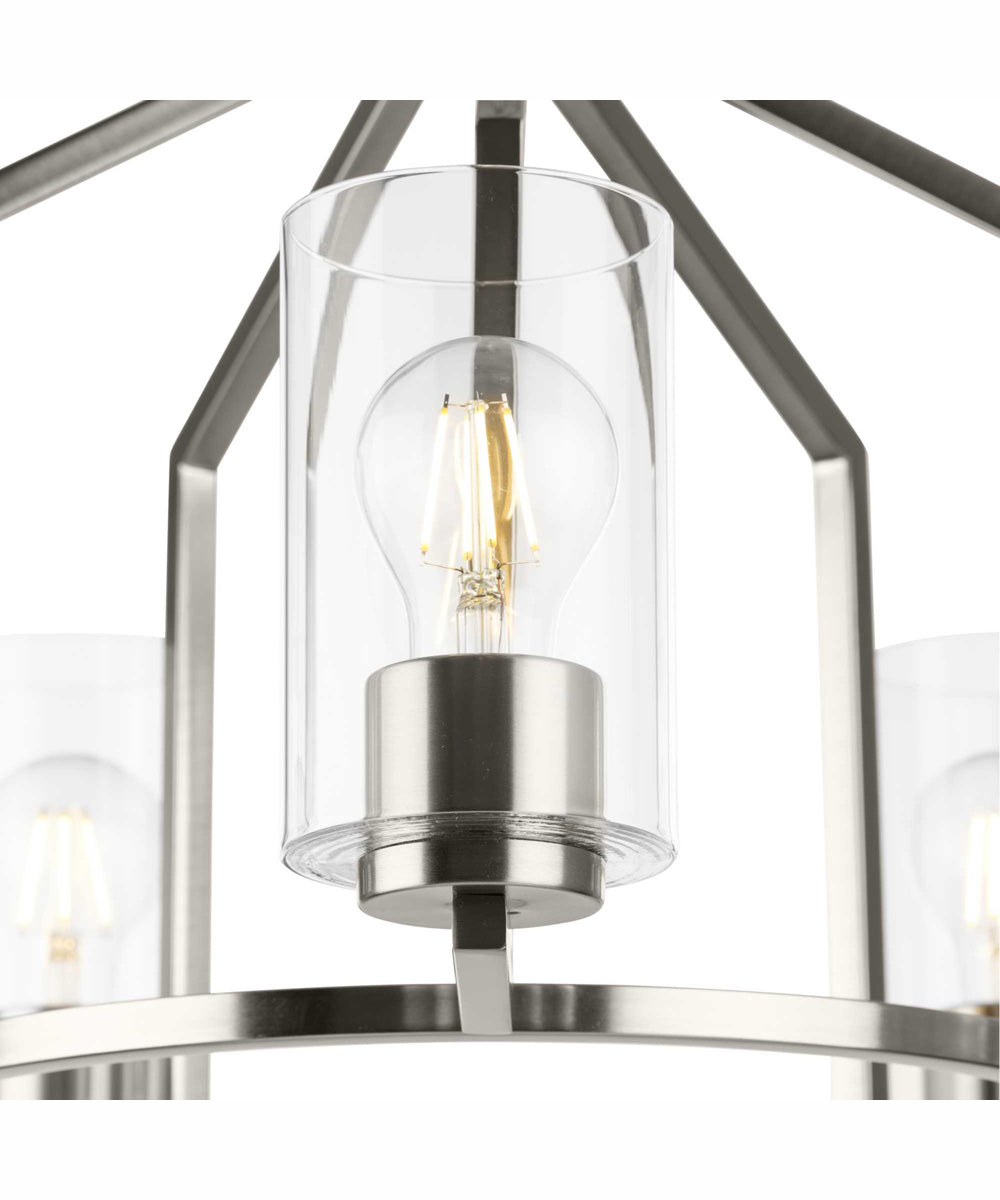 Goodwin 5-Light Modern Farmhouse Chandelier Brushed Nickel