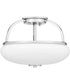 Easton 3-light Semi Flush Mount Polished Chrome