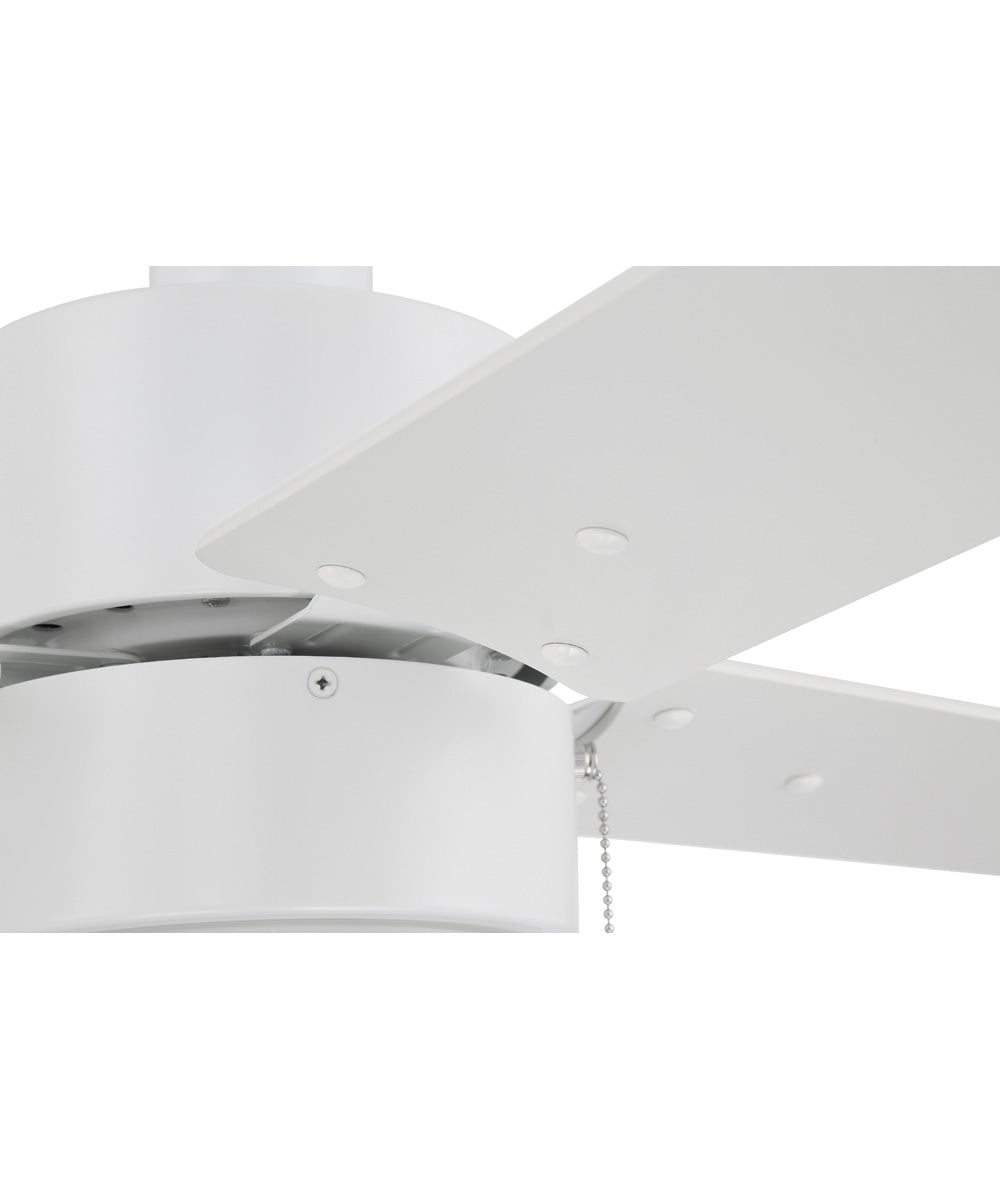 52" Terie 1-Light Ceiling Fan White