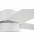 52" Terie 1-Light Ceiling Fan White