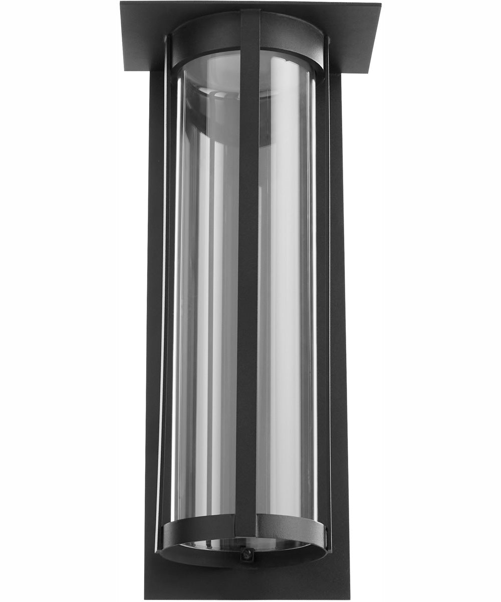 Abram 1-light LED Outdoor Wall Lantern Textured Black