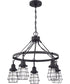 Thatcher 5-Light Down Chandelier Flat Black