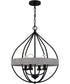 Tansy 4-light Pendant Matte Black