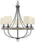 Gulliver 5-Light Coastal Chandelier Light Graphite