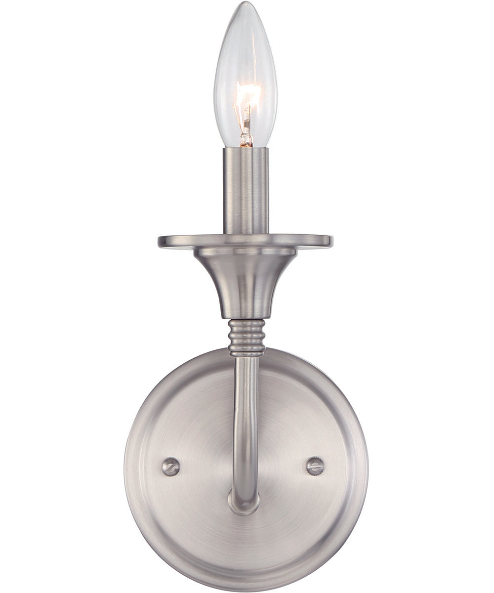 Jolenne 1-Light Wall Sconce Brushed Polished Nickel