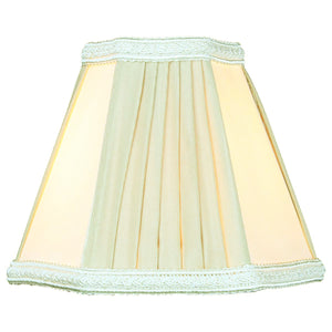 5"W x 5"H Egg Shell Beige Chandelier Clip-On Lampshade