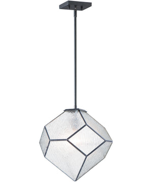 15"W Brooklyn 1-Light Mini Pendant Black