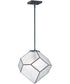 15"W Brooklyn 1-Light Mini Pendant Black