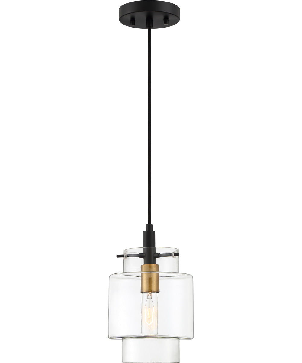 Naomi Small 1-light Mini Pendant Earth Black