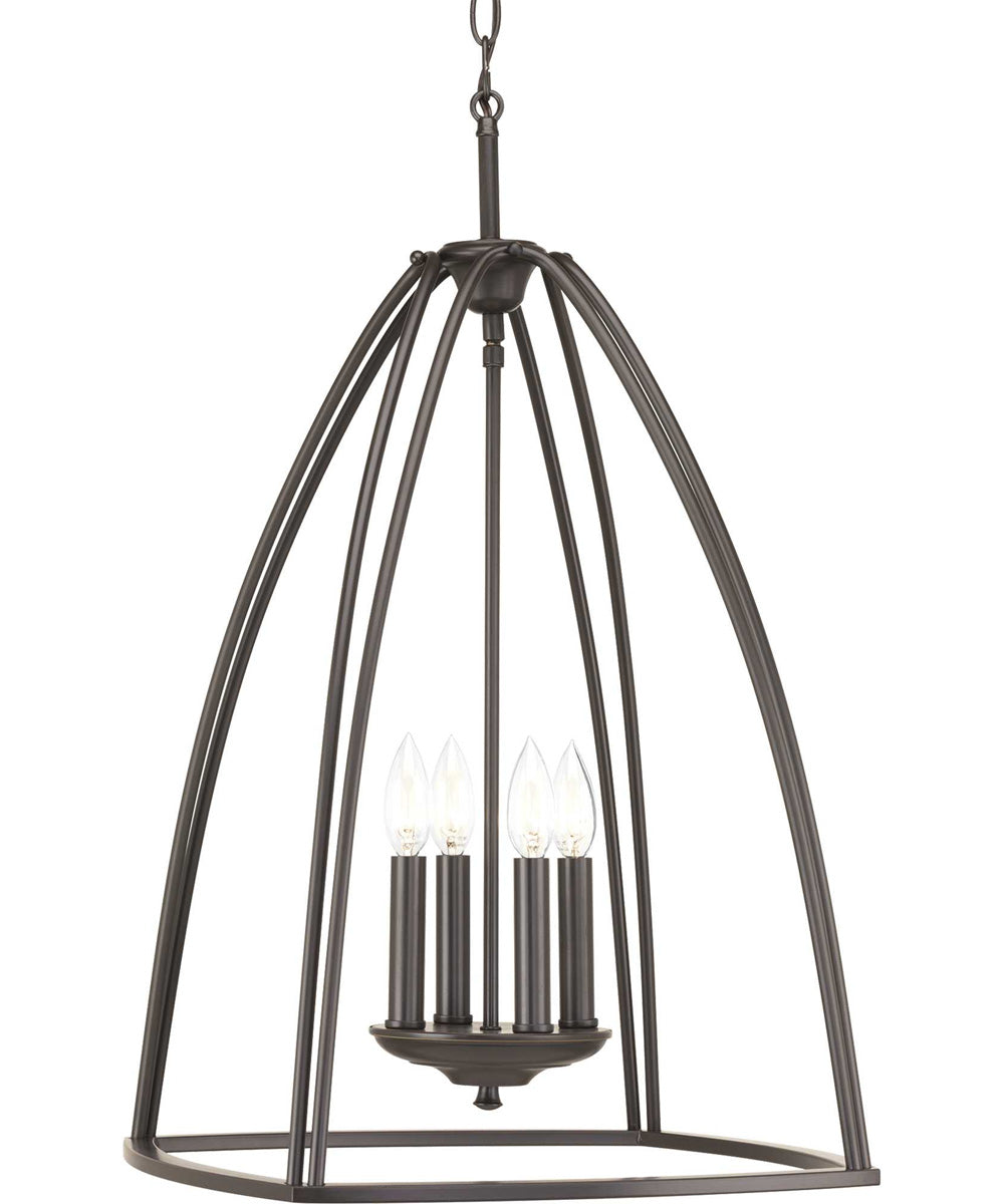 Tally 4-Light Foyer Pendant Antique Bronze