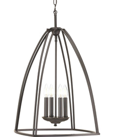 Tally 4-Light Foyer Pendant Antique Bronze