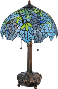 25"H Tiffany Wisteria Table Lamp