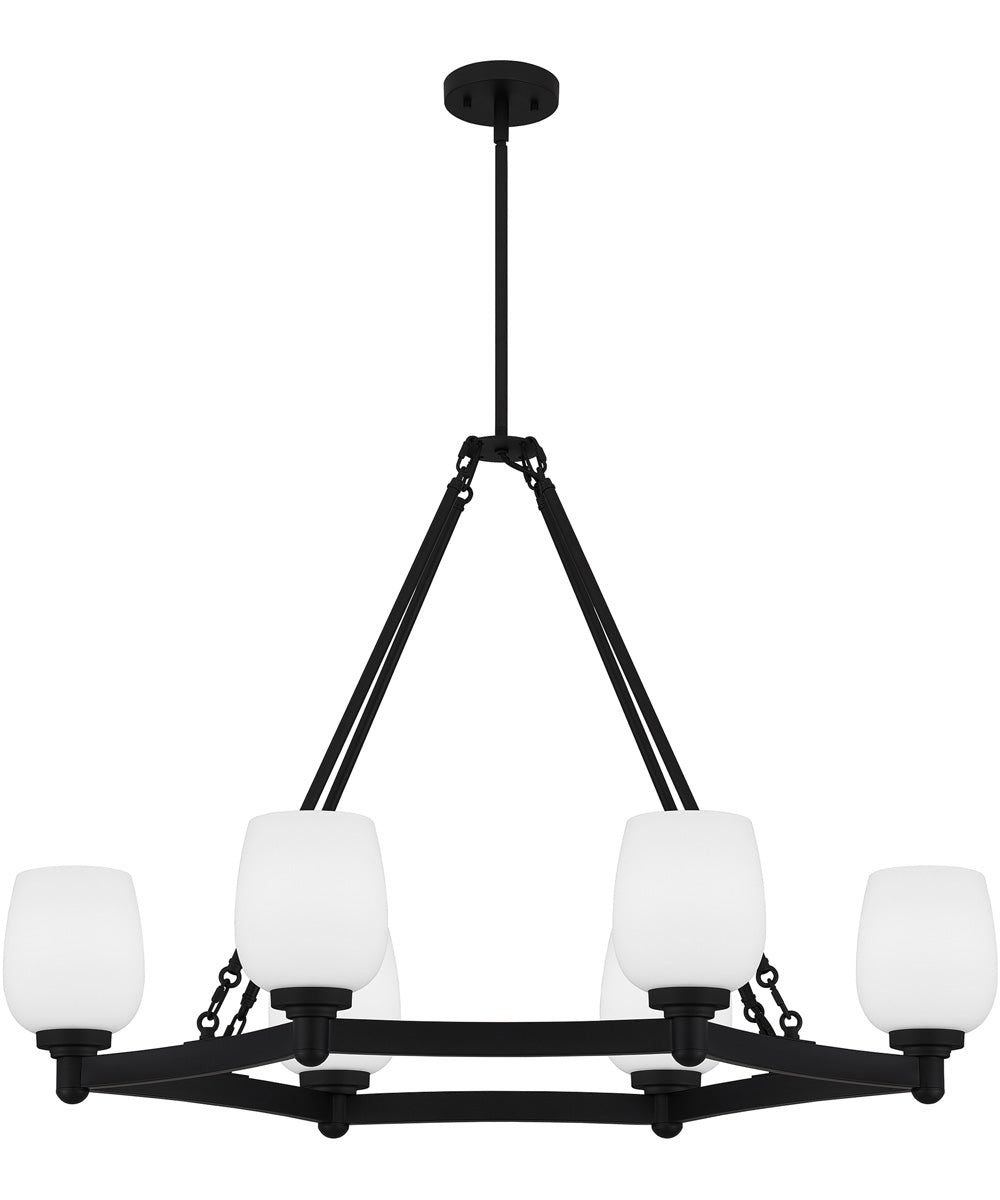 Penning Medium 6-light Island Light Matte Black