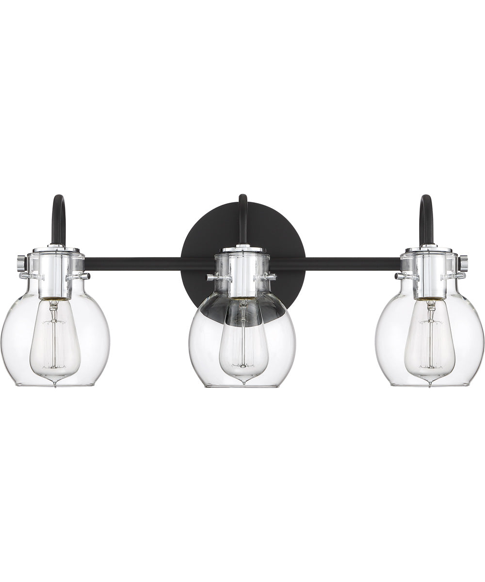 Andrews Large 3-light Bath Light Earth Black