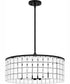 Seigler 4-light Pendant Matte Black