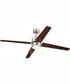 52" Terie 1-Light Ceiling Fan Brushed Polished Nickel