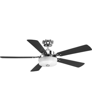 Tempt 52" 5-Blade Ceiling Fan Polished Chrome