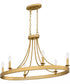 Aspyn Small 6-light Island Light Light Gold