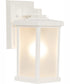 Resilience Lanterns 1-Light Outdoor Wall Lantern Matte White