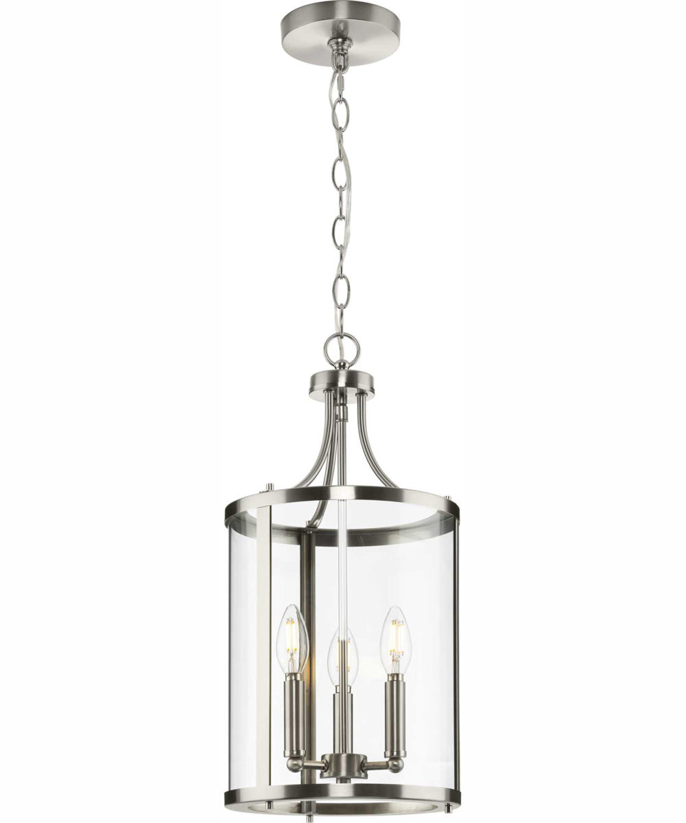 Gilliam 3-Light New Traditional Hall & Foyer Brushed Nickel