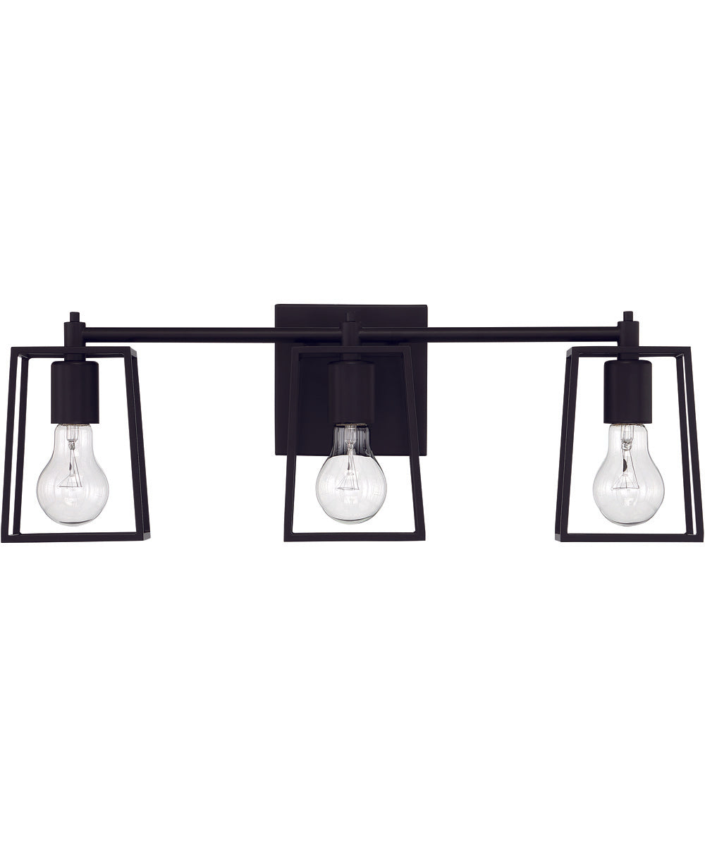 Dunn 3-Light Vanity Flat Black