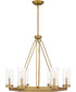 Valens 6-light Chandelier Aged Brass