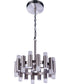 Simple Lux 16-Light Chandelier Brushed Polished Nickel