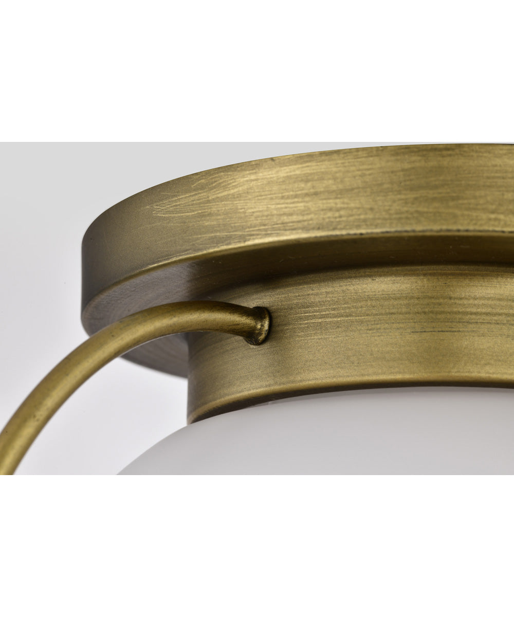 Lakeshore 1-Light Close-to-Ceiling Natural Brass