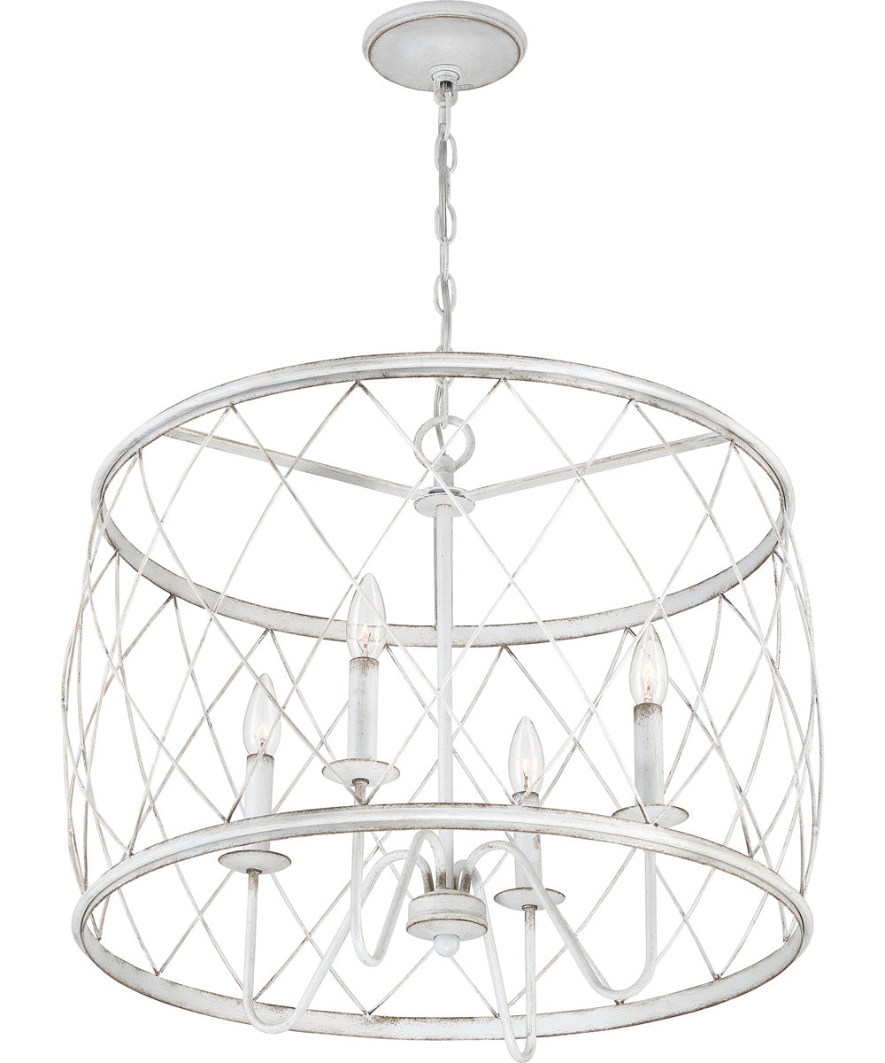 Dury 4-light Pendant Antique White