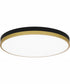 Weldin Large Flush Mount Matte Black Gold