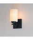 Deven 1-Light Wall Sconce Black