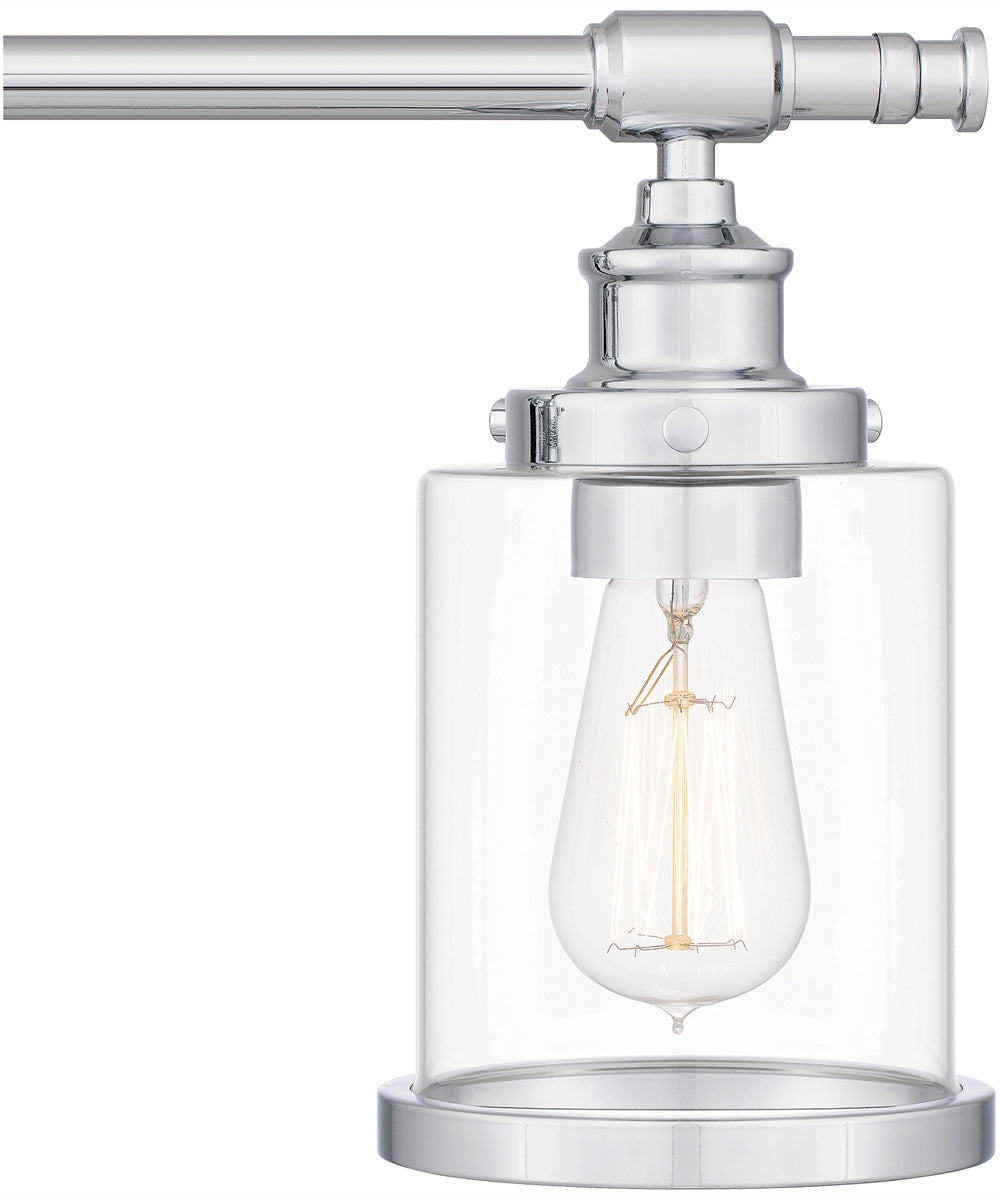 Dixie Extra Large 4-light Bath Light Polished Chrome