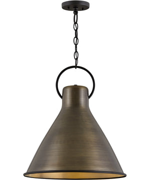 Winnie 1-Light Medium Pendant in Dark Antique Brass
