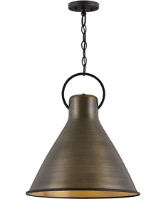 Winnie 1-Light Medium Pendant in Dark Antique Brass