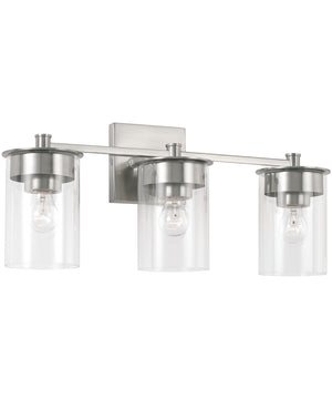 Mason 3-Light Vanity Brushed Nickel