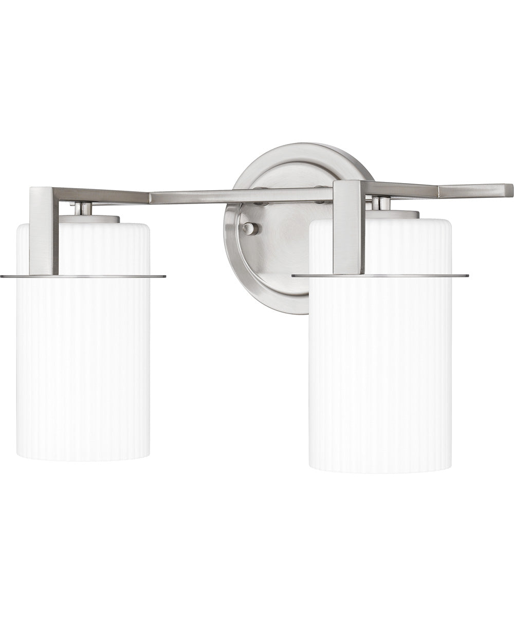 Seymour Medium 2-light Bath Light Brushed Nickel