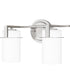 Seymour Medium 2-light Bath Light Brushed Nickel