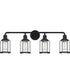 Ludlow Extra Large 4-light Bath Light Earth Black