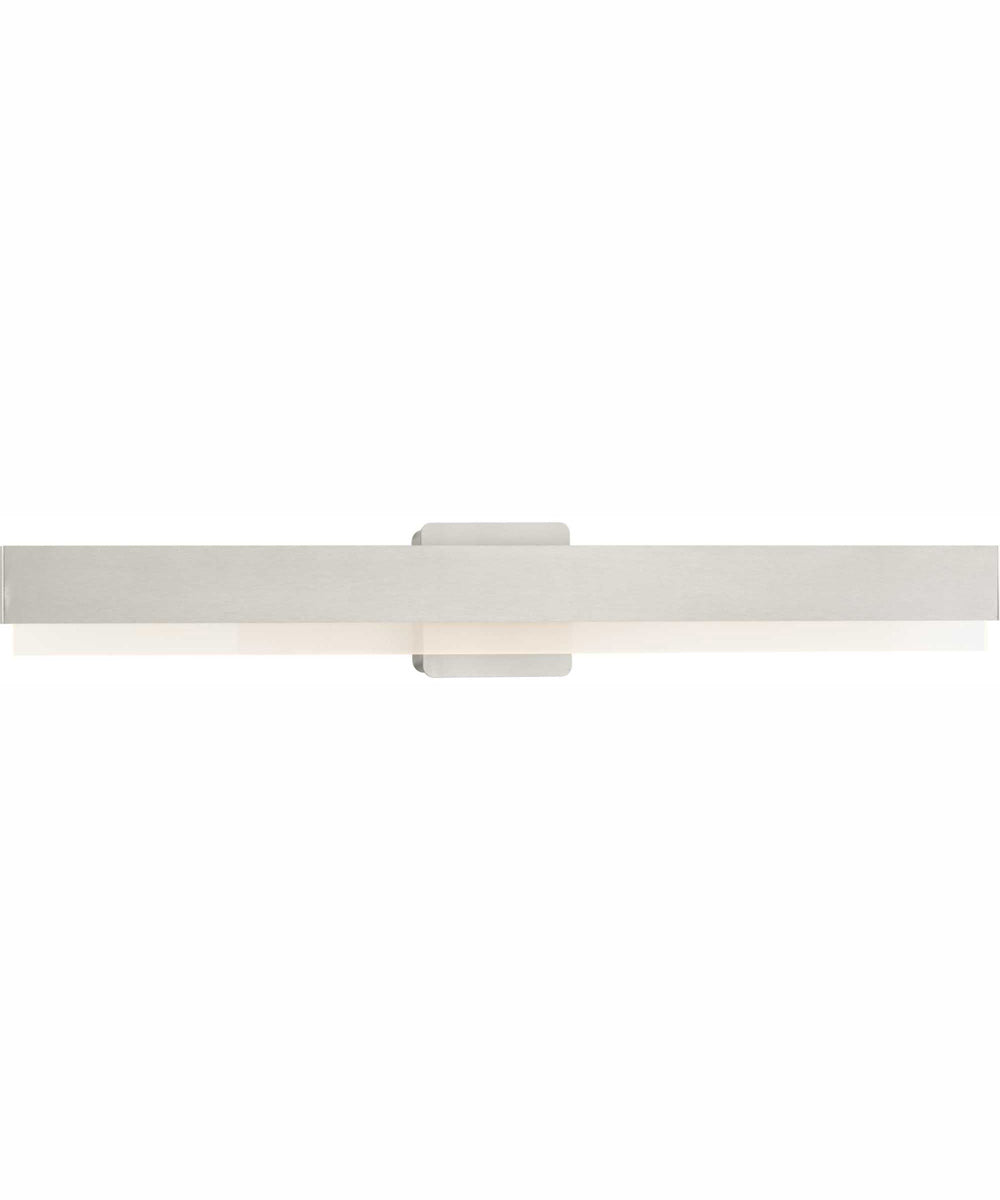 Semblance 32 in. Medium Modern 3CCT Integrated LED Linear Vanity Light Brushed Nickel