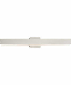 Semblance 32 in. Medium Modern 3CCT Integrated LED Linear Vanity Light Brushed Nickel