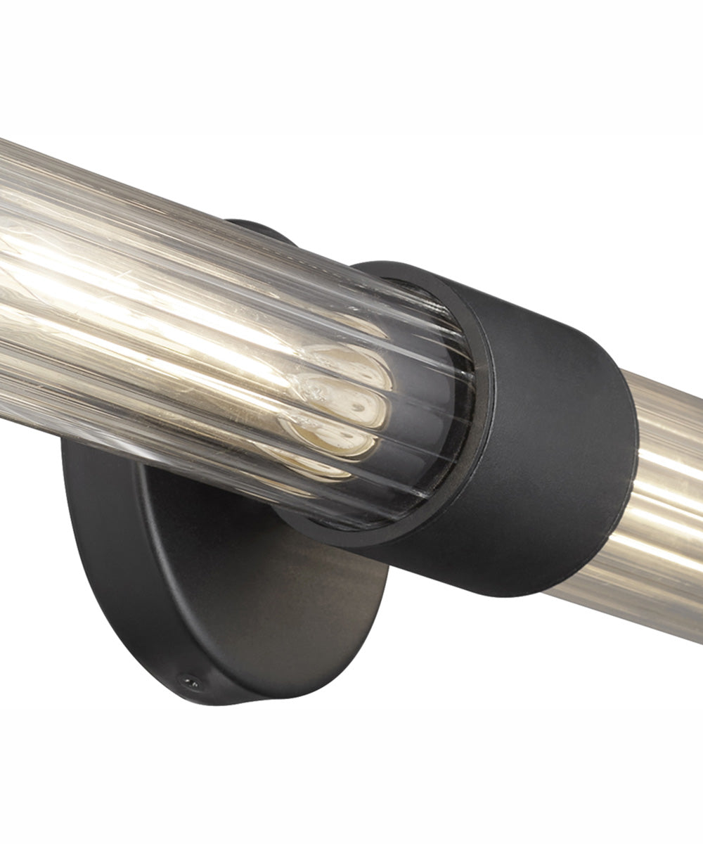 Fuze 2-light Wall Mount Light Fixture Textured Black