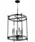 Hamilton 6-light Entry Foyer Hall Chandelier Matte Black