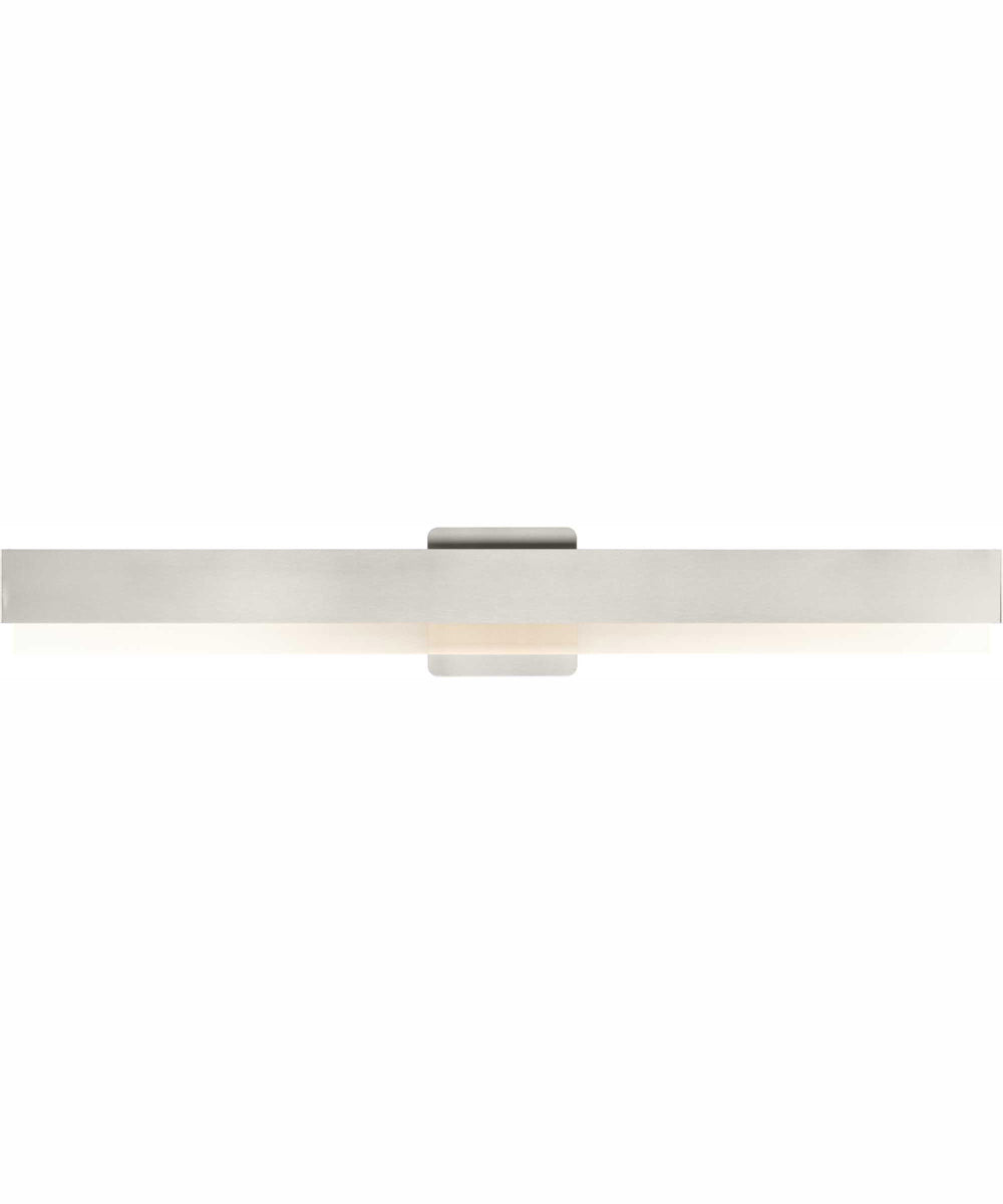 Semblance 32 in. Medium Modern 3CCT Integrated LED Linear Vanity Light Brushed Nickel