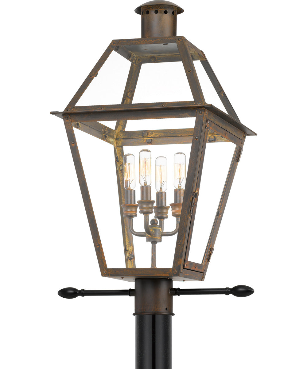 Rue De Royal Extra Large 4-light Outdoor Post Light Industrial Bronze