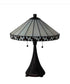 23"H Checkerboard  Tiffany Table Lamp