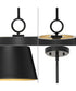 Parkhurst 1-Light New Traditional Metal Pendant Light Matte Black
